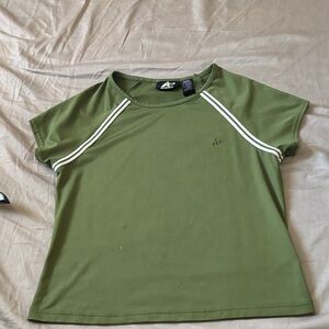 Athletech Olive Green Crop Top